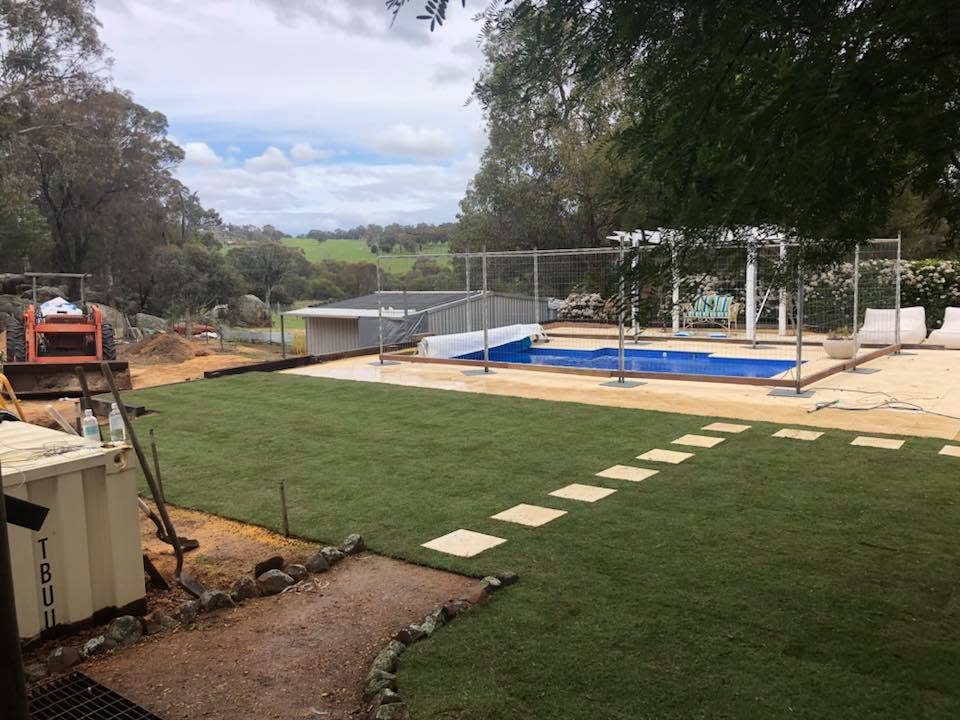 Pool build site prep