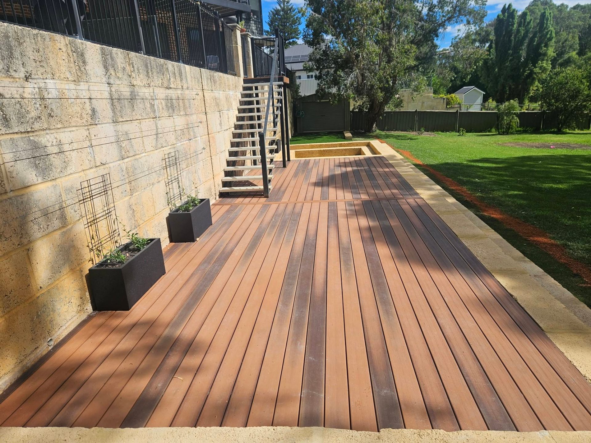 Hardwood decking